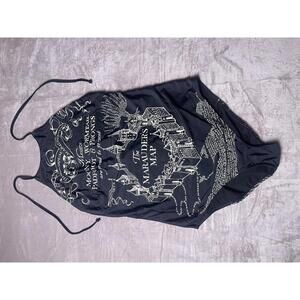 Harry Potter Marauder's Map Women's One-Piece Swimsuit Size 2X NWT